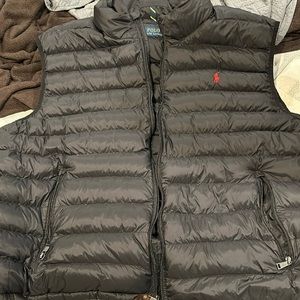 Polo Ralph Lauren black puffer vest 4xb